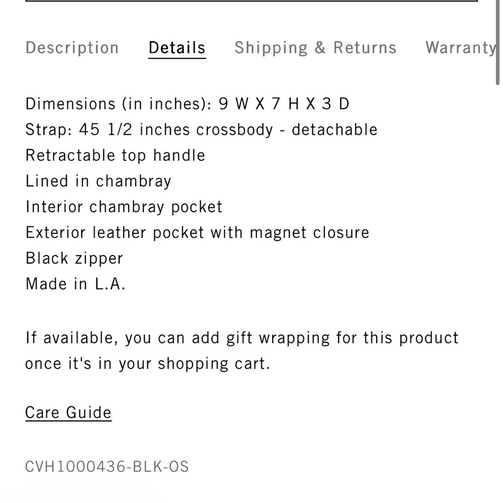 Clare V maribel brown top handle crossbody bag - Picture 13 of 13